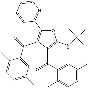 Methanone,  [2-[(1,1-dimethylethyl)amino]-5-(2-pyridinyl)-3,4-furandiyl]bis[(2,5-dimethylphenyl)-  (9CI) CAS#: 885357-82-4