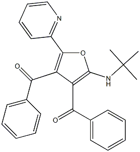 Methanone,  [2-[(1,1-dimethylethyl)amino]-5-(2-pyridinyl)-3,4-furandiyl]bis[phenyl-  (9CI) CAS#: 885357-80-2
