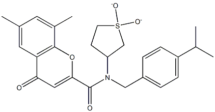 N-(1,1-dioxidotetrahydro-3-thienyl)-N-(4-isopropylbenzyl)-6,8-dimethyl-4-oxo-4H-chromene-2-carboxamide CAS#: 873080-44-5