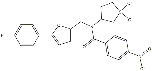 N-(1,1-dioxidotetrahydro-3-thienyl)-N-{[5-(4-fluorophenyl)-2-furyl]methyl}-4-nitrobenzamide CAS#: 879764-71-3