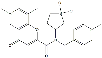 N-(1,1-dioxidotetrahydrothiophen-3-yl)-6,8-dimethyl-N-(4-methylbenzyl)-4-oxo-4H-chromene-2-carboxamide CAS#: 873080-43-4