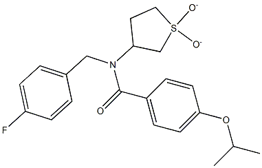 N-(1,1-dioxidotetrahydrothiophen-3-yl)-N-(4-fluorobenzyl)-4-(propan-2-yloxy)benzamide CAS#: 845631-45-0