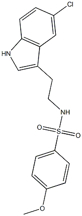 N-[2-(5-chloro-1H-indol-3-yl)ethyl]-4-methoxybenzenesulfonamide CAS#: 876891-37-1