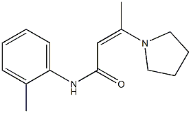 N-(2-METHYLPHENYL)-3-PYRROLIDINO-2-BUTE& CAS#: 871126-31-7