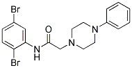 N-(2,5-DIBROMOPHENYL)-2-(4-PHENYLPIPERAZINO)ACETAMIDE CAS#: 868256-46-6