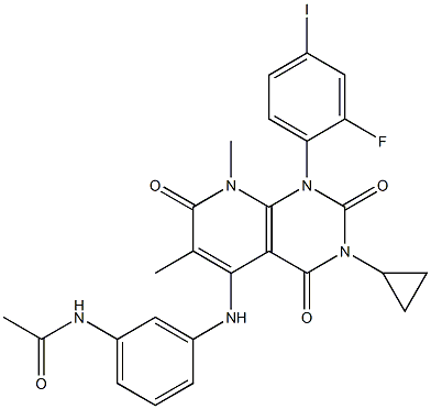 N-(3-(3-cyclopropyl-1-(2-fluoro-4-iodophenyl)-6,8-diMethyl-2,4,7-trioxo-1,2,3,4,7,8-hexahydropyrido[2,3-d]pyriMidin-5-ylaMino)phenyl)acetaMide CAS#: 871700-25-3