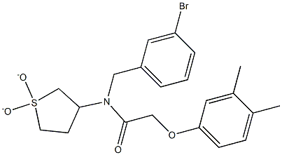 N-(3-bromobenzyl)-2-(3,4-dimethylphenoxy)-N-(1,1-dioxidotetrahydro-3-thienyl)acetamide CAS#: 877792-09-1