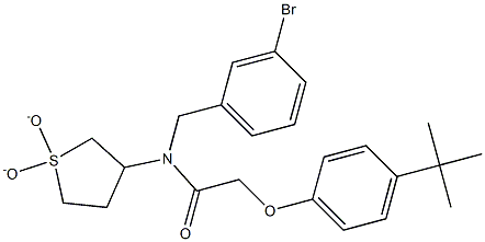 N-(3-bromobenzyl)-2-(4-tert-butylphenoxy)-N-(1,1-dioxidotetrahydro-3-thienyl)acetamide CAS#: 862489-71-2