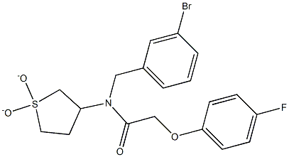 N-(3-bromobenzyl)-N-(1,1-dioxidotetrahydro-3-thienyl)-2-(4-fluorophenoxy)acetamide CAS#: 877779-98-1