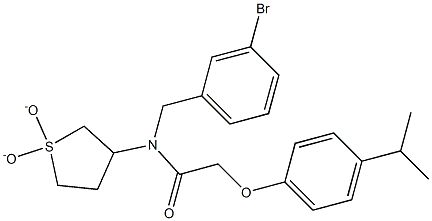 N-(3-bromobenzyl)-N-(1,1-dioxidotetrahydro-3-thienyl)-2-(4-isopropylphenoxy)acetamide CAS#: 850735-67-0