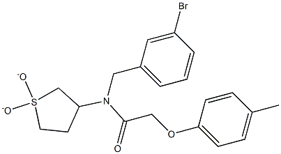 N-(3-bromobenzyl)-N-(1,1-dioxidotetrahydro-3-thienyl)-2-(4-methylphenoxy)acetamide CAS#: 877786-35-1