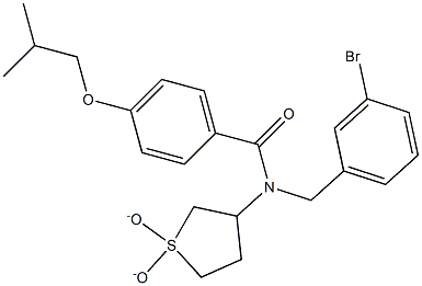 N-(3-bromobenzyl)-N-(1,1-dioxidotetrahydro-3-thienyl)-4-isobutoxybenzamide CAS#: 850736-71-9
