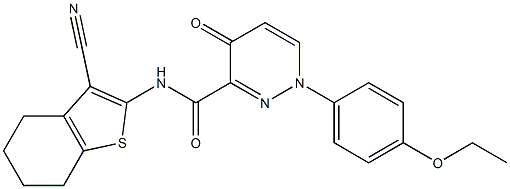 N-(3-cyano-4,5,6,7-tetrahydro-1-benzothien-2-yl)-1-(4-ethoxyphenyl)-4-oxo-1,4-dihydro-3-pyridazinecarboxamide CAS#: 879580-10-6