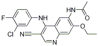 N-(4-((3-Chloro-4-fluorophenyl)aMino)-3-cyano-7-ethoxyquinolin-6-yl)acetaMide CAS#: 848655-77-6