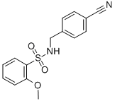 N-(4-CYANO-BENZYL)-2-METHOXY-BENZENESULFONAMIDE CAS#: 864685-52-9