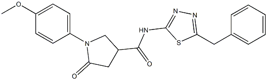 N-(5-benzyl-1,3,4-thiadiazol-2-yl)-1-(4-methoxyphenyl)-5-oxopyrrolidine-3-carboxamide CAS#: 878726-83-1