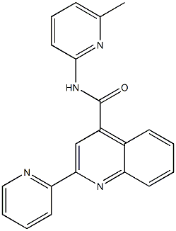 N-(6-methylpyridin-2-yl)-2-(pyridin-2-yl)quinoline-4-carboxamide CAS#: 879919-66-1