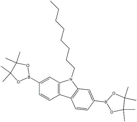 N-Octyl-2,7-bis(4,4,5,5-tetramethyl-1,3,2-dioxaborolan-2-yl)carbazole CAS#: 871696-12-7