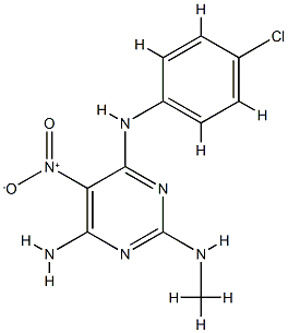 N~4~-(4-chlorophenyl)-N~2~-methyl-5-nitropyrimidine-2,4,6-triamine CAS#: 835912-38-4