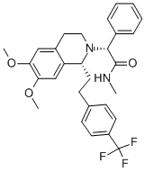 (R)-2-((R)-6,7-dimethoxy-1-(4-(trifluoromethyl)phenethyl)-3,4-dihydroisoquinolin-2(1H)-yl)-N-methyl-2-phenylacetamide CAS#: 871224-64-5