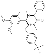 (R)-2-((S)-6,7-dimethoxy-1-(4-(trifluoromethyl)phenethyl)-3,4-dihydroisoquinolin-2(1H)-yl)-N-methyl-2-phenylacetamide CAS#: 871224-63-4
