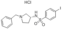 (R)-N-(1-BENZYL-PYRROLIDIN-3-YL)-4-IODO-BENZENESULFONAMIDE HYDROCHLORIDE CAS#: 864759-46-6