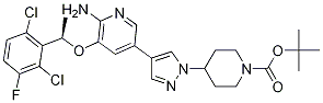 (R)-tert-butyl 4-(4-(6-aMino-5-(1-(2,6-dichloro-3-fluorophenyl)ethoxy)pyridin-3-yl)-1H-pyrazol-1-yl)piperidine-1-carboxylate CAS#: 877399-51-4