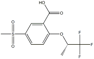 (S)-2-(1-Methyl-2,2,2-trifluoroethoxy)-5-Methylsulfonylbenzoic acid CAS#: 845616-82-2