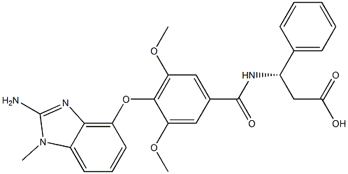 (S)-3-(4-((2-aMino-1-Methyl-1H-benzo[d]iMidazol-4-yl)oxy)-3,5-diMethoxybenzaMido)-3-phenylpropanoic acid CAS#: 866082-16-8