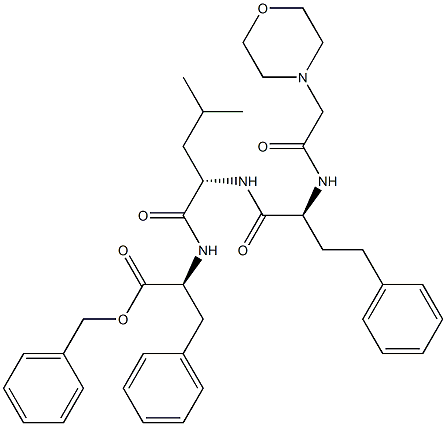 (S)-benzyl 2-((S)-4-methyl-2-((S)-2-(2-morpho lino acetamido)-4-phenylbutanamido)pentanamido)-3-phenylpropanoate CAS#: 875309-92-5