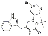 (S)-tert-butyl 1-(5-bromopyridin-3-yloxy)-3-(1H-indol-3-yl)propan-2-ylcarbamate CAS#: 882169-91-7