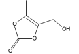 4-হাইড্রোক্সিমিথাইল-5-মিথাইল-1,3-ডাইঅক্সোল-2-এক CAS 91526-18-0 এর গঠন