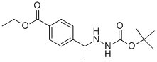 TERT-BUTYL 2-(1-(4-(ETHOXYCARBONYL)PHENYL)ETHYL)HYDRAZINECARBOXYLATE CAS#: 870822-88-1