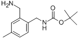 TERT-BUTYL 2-(AMINOMETHYL)-4-METHYLBENZYLCARBAMATE CAS#: 862205-35-4