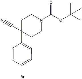 TERT-BUTYL 4-(4-BROMOPHENYL)-4-CYANOPIPERIDINE-1-CARBOXYLATE CAS#: 847615-14-9