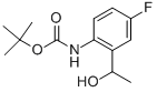 TERT-BUTYL 4-FLUORO-2-(1-HYDROXYETHYL)PHENYLCARBAMATE CAS#: 883555-10-0
