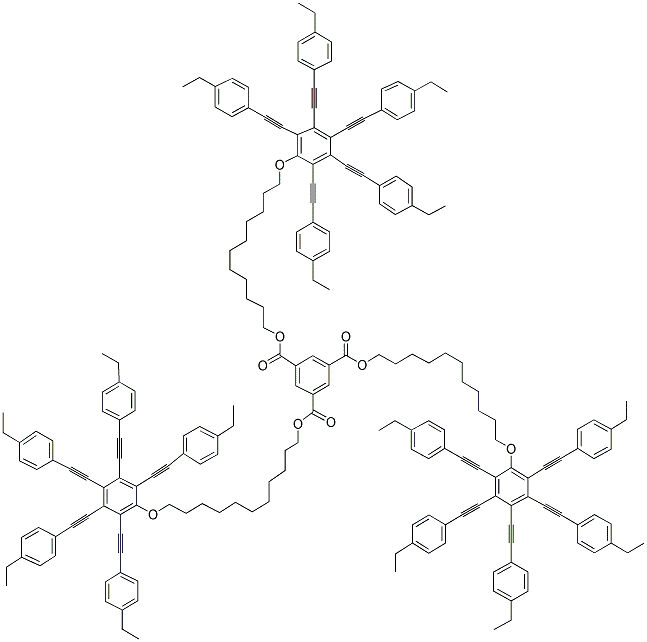 TRIS-[11-PENTAKIS-(4'-ETHYLPHENYLETHYNYL)PHENOXYUNDECYL]TRIMESATE CAS#: 847227-41-2
