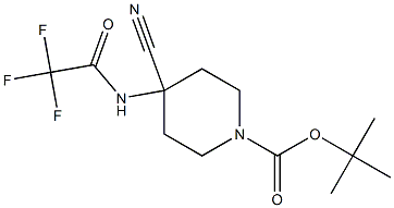 Tert-Butyl 4-Cyano-4-(2,2,2-Trifluoroacetamido)Piperidine-1-Carboxylate CAS#: 871115-20-7
