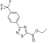 ethyl 3-(4-(trifluoromethyl)phenyl)-1,2,4-thiadiazole-5-carboxylate CAS#: 851224-80-1