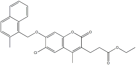 ethyl 3-[6-chloro-4-methyl-7-[(2-methylnaphthalen-1-yl)methoxy]-2-oxochromen-3-yl]propanoate CAS#: 842959-03-9