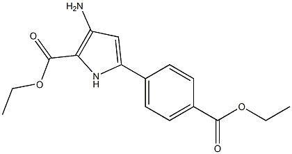 ethyl 3-amino-5-(4-(ethoxycarbonyl)phenyl)-1H-pyrrole-2-carboxylate CAS#: 871025-12-6