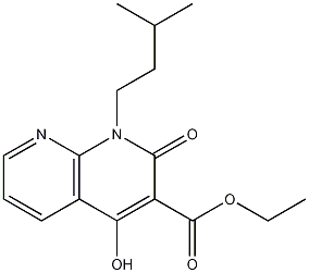 ethyl 4-hydroxy-1-isopentyl-2-oxo-1,2-dihydro-1,8-naphthyridine-3-carboxylate CAS#: 850814-34-5