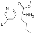 methyl 2-amino-2-(5-bromopyridin-3-yl)hexanoate CAS#: 856886-54-9