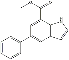 methyl 5-phenyl-1H-indole-7-carboxylate CAS#: 860624-96-0