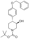 tert-Butyl (3R,4R)-4-(4-benzyloxyphenyl)-3-hydroxypiperidine-1-carboxylate CAS#: 857279-11-9