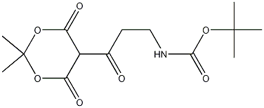tert-butyl 3-(2,2-dimethyl-4,6-dioxo-1,3-dioxan-5-yl)-3-oxopropylcarbamate CAS#: 865364-92-7