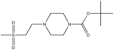 tert-butyl 4-(2-(methylsulfonyl)ethyl)piperazine-1-carboxylate CAS#: 870007-74-2