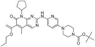 tert-butyl-4-6-8-cyclopentyl-5-Methyl-7-oxo-6-1-propoxyvinyl-78-dihydropyrido23-dpyriMidin-2-ylaMinopyridin-3-ylpiperazine-1-carboxylate-CAS-866084-31-3