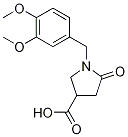 1-(3,4-Dimethoxy-benzyl)-5-oxo-pyrrolidine-3-carboxylic acid CAS#: 96449-64-8