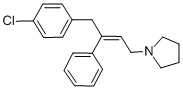 1-(4-(4-chlorophenyl)-3-phenylbut-2-enyl)pyrrolidine CAS#: 91-82-7